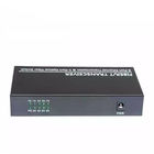Industrial Fast Ethernet Media Converter 1Fiber+8 Lan  2 Years Warranty