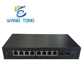 Κίνα Λιμένες διακοπτών VLAN 8 σημείου εισόδου οπτικών ινών Gigabit + 2 λιμένες IEEE802.3AF ανερχόμενων ζεύξεων για τη κάμερα CCTV εργοστάσιο
